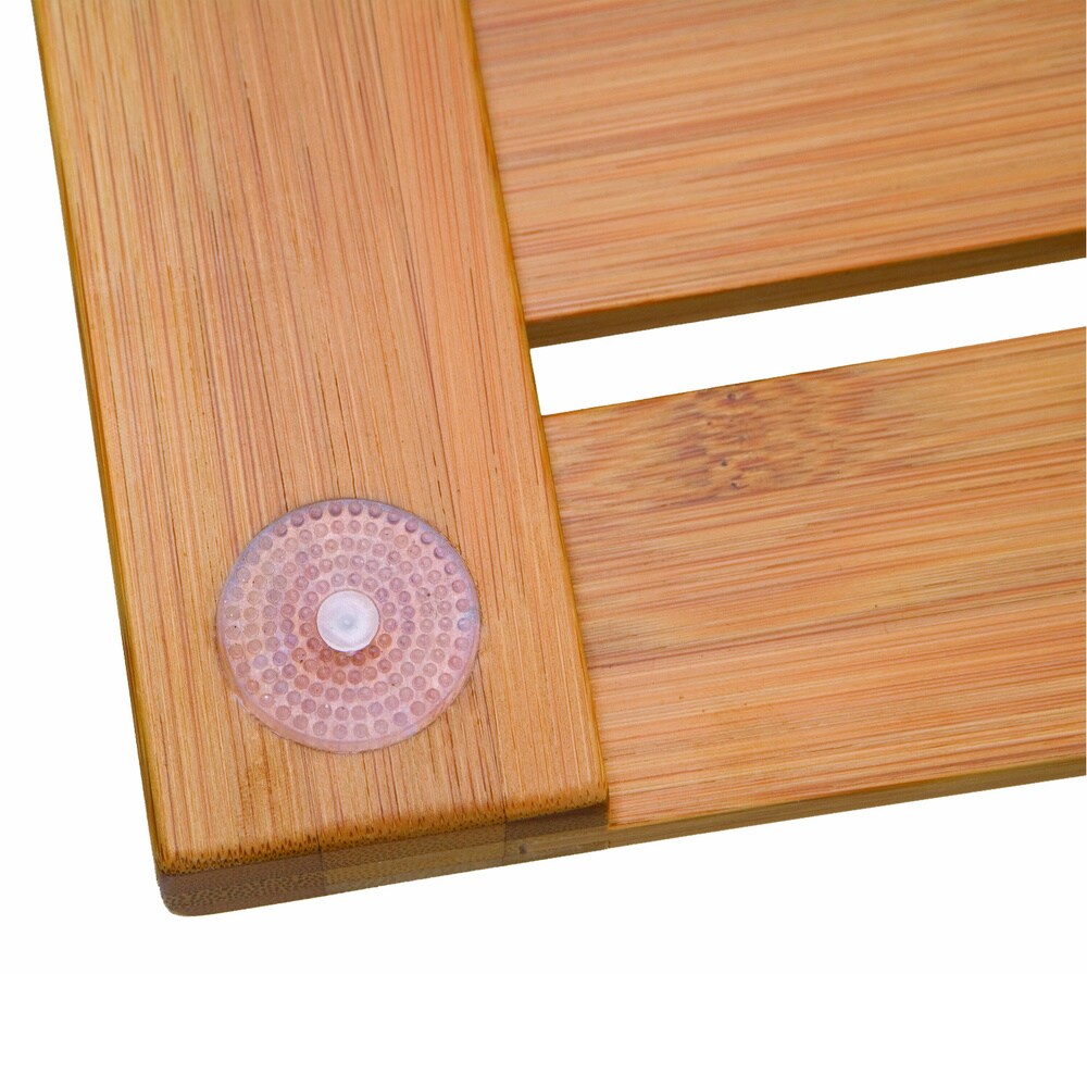 Seville Classics Bamboo Bathroom Floor Mat (28 in x 22 in)
