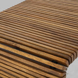 Sevita Brown Wood and Metal Rectangular Coffee Table - 48" W x 26" D x 18"H