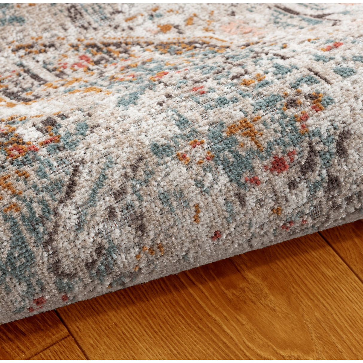Sevita Patio Medallion Cream Multicolored Indoor Outdoor Rug