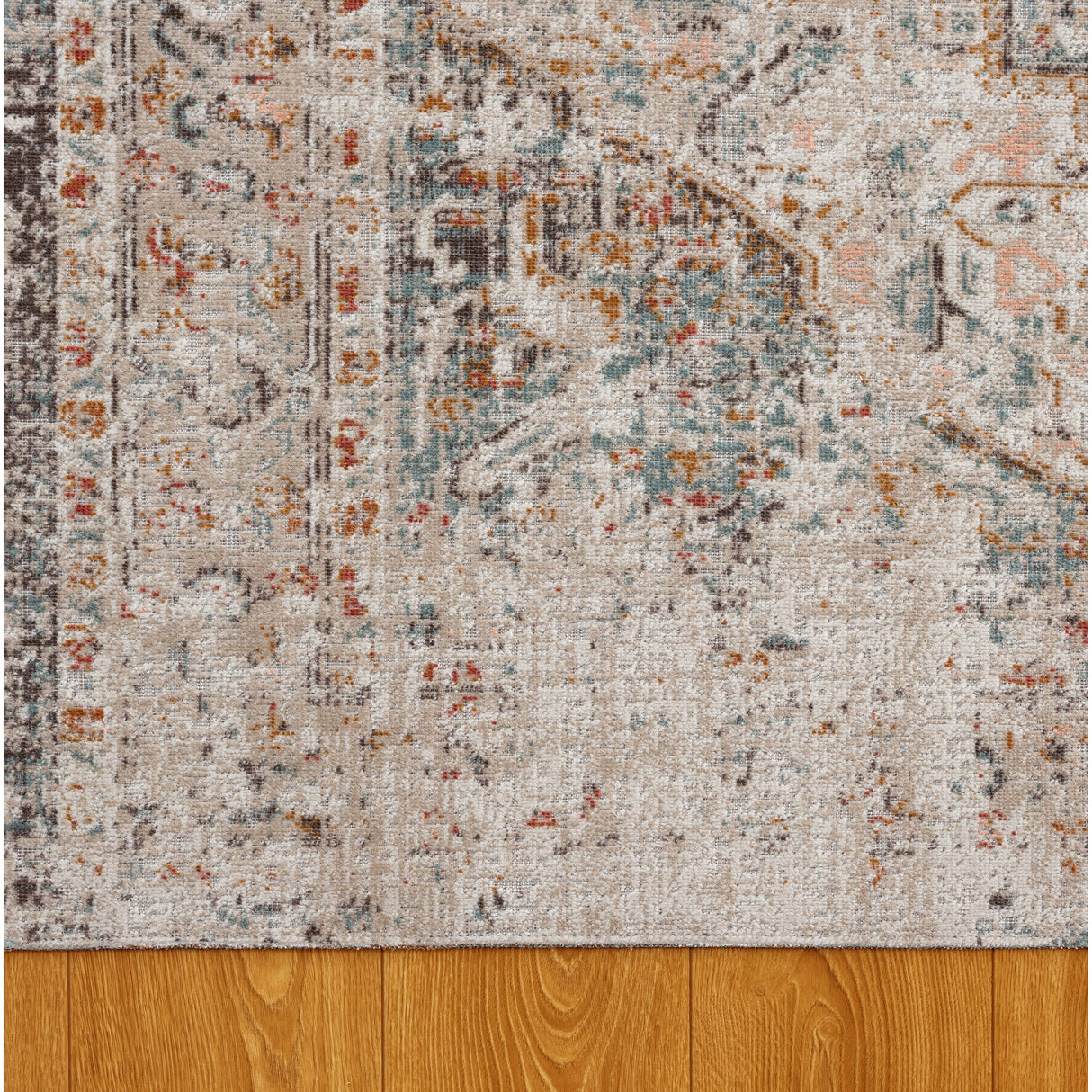 Sevita Patio Medallion Cream Multicolored Indoor Outdoor Rug