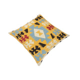 Shabby-Chic Carolann Hand-Woven Turkish Kilim Pillow 21 in. x 22 in.