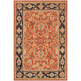 Shabby Chic Kafkaz Peshawar Risa Orange/Blue Wool Rug (9'2 x 11'10) - 9 ft. 2 in. x 11 ft. 10 in.