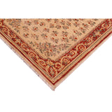 Shabby Chic Ziegler Richelle Ivory Red Hand-Knotted Wool Rug - 3'1'' x 5'2''