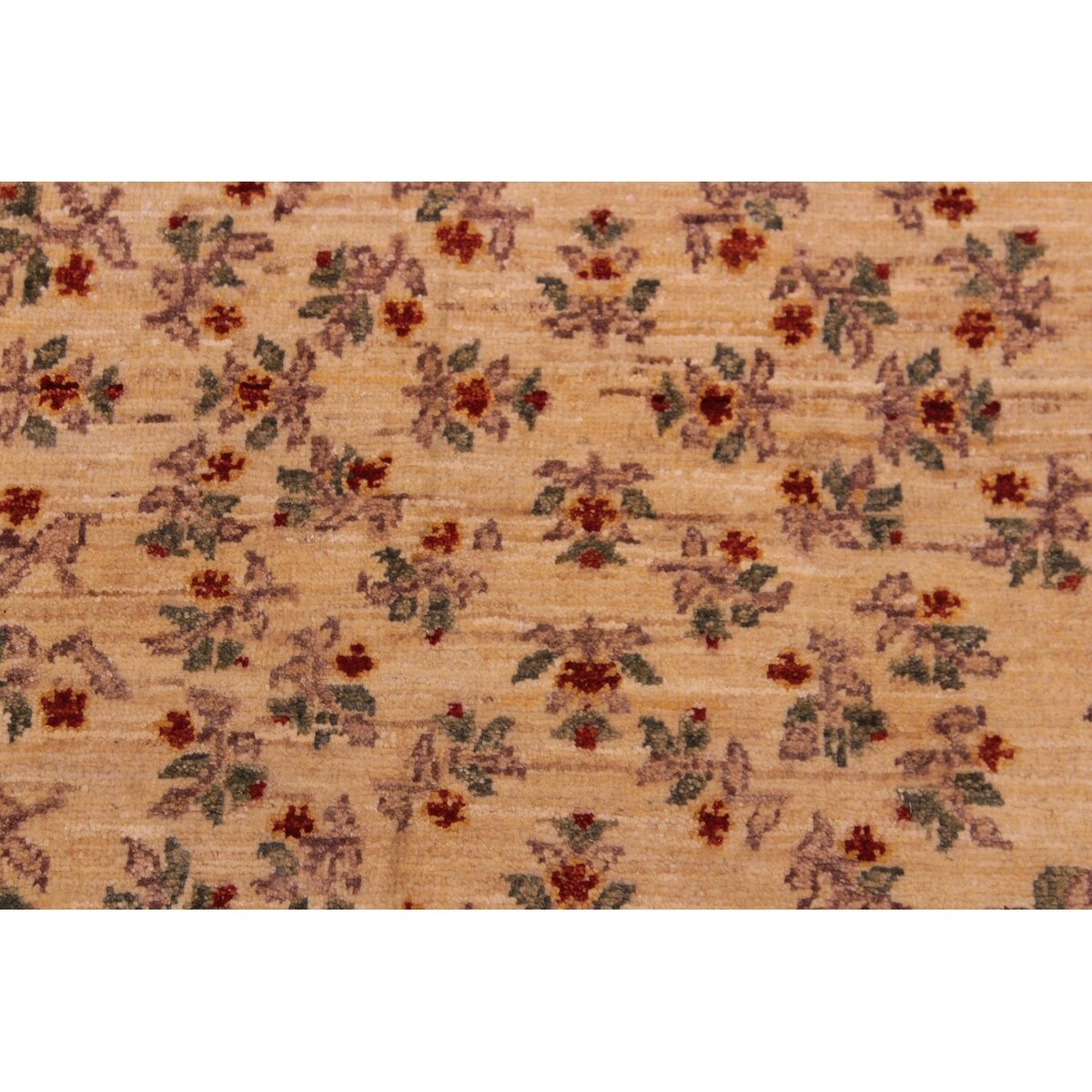 Shabby Chic Ziegler Richelle Ivory Red Hand-Knotted Wool Rug - 3'1'' x 5'2''