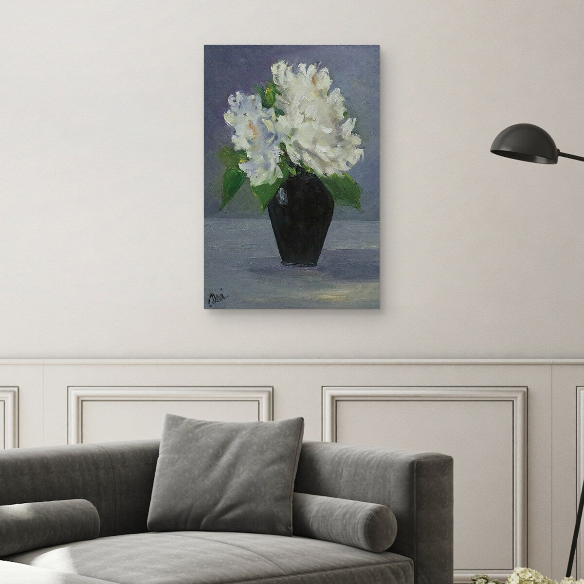 Shades of Grey by Alexi Fine Canvas Art Print