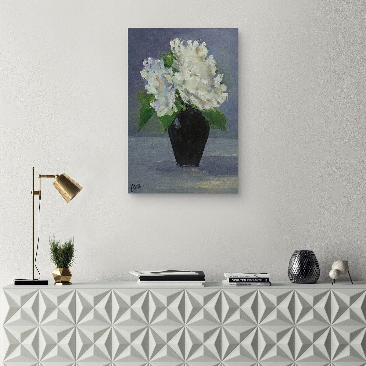Shades of Grey by Alexi Fine Canvas Art Print
