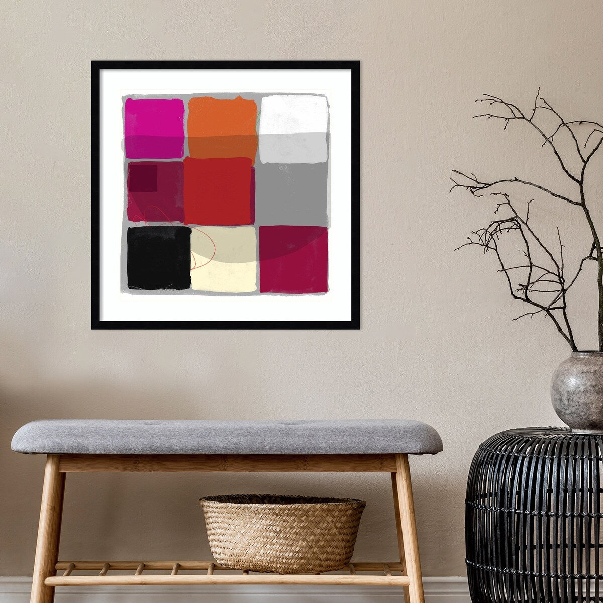 Shadow by Jenny Frean Wood Framed Wall Art Print