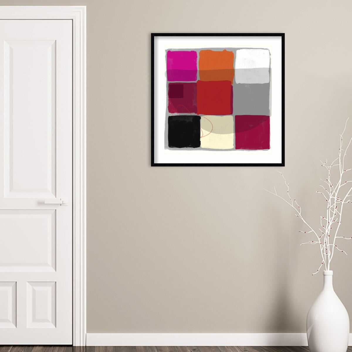 Shadow by Jenny Frean Wood Framed Wall Art Print
