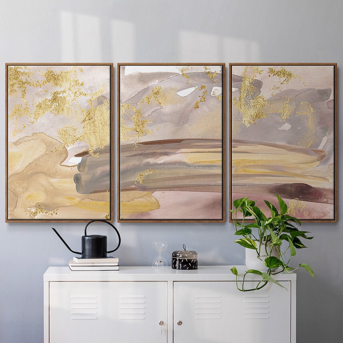 Shadows of Dawn III - Multi Piece Framed Canvas