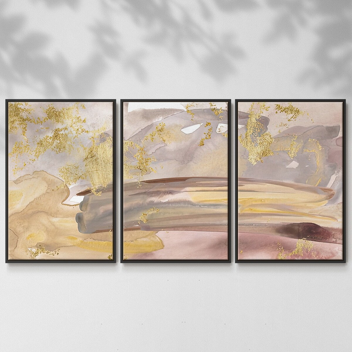 Shadows of Dawn III - Multi Piece Framed Canvas