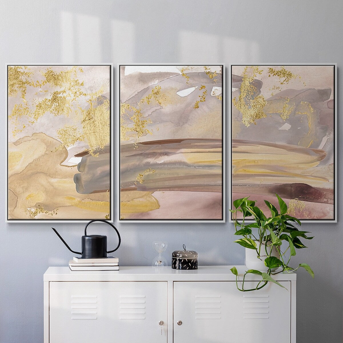 Shadows of Dawn III - Multi Piece Framed Canvas