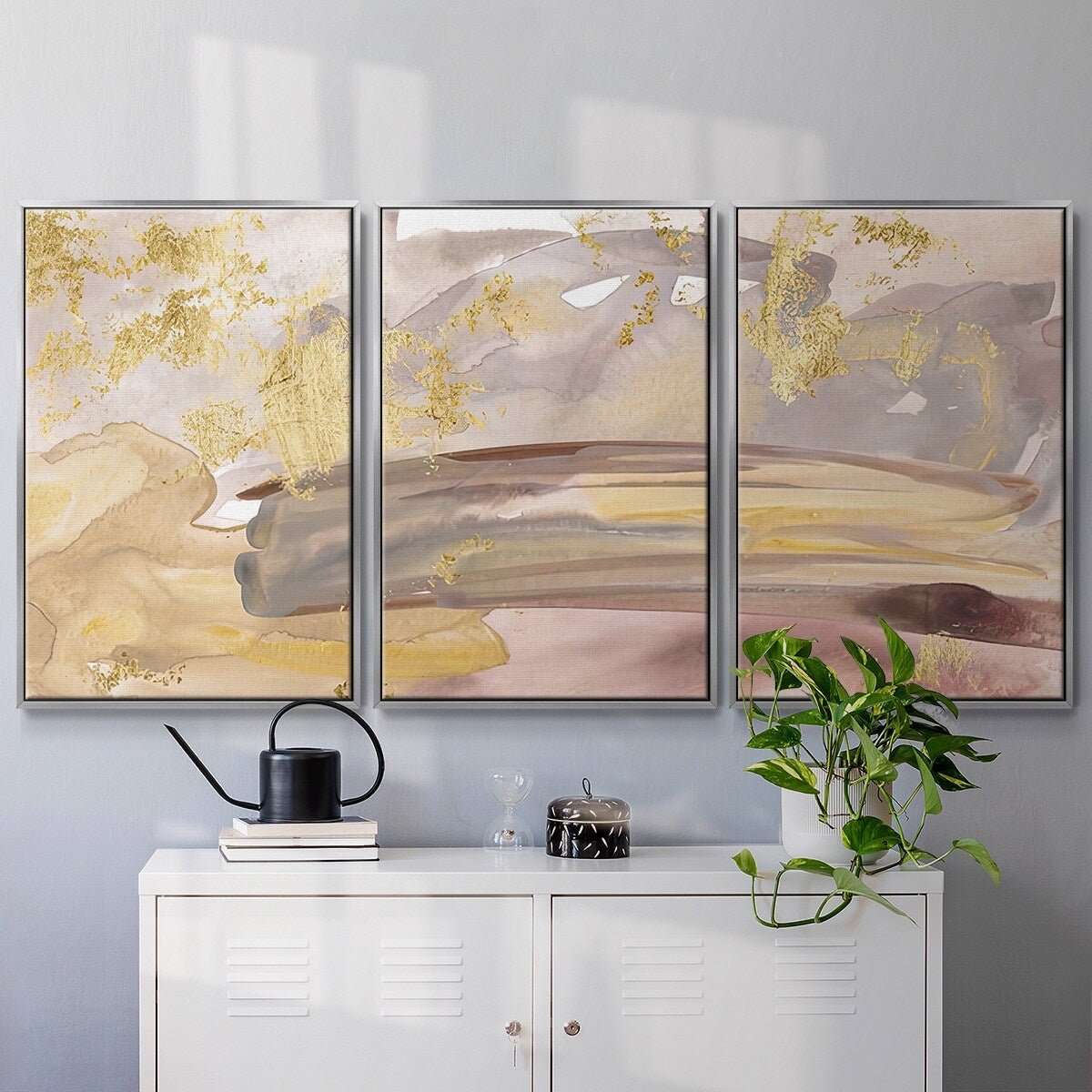Shadows of Dawn III - Multi Piece Framed Canvas