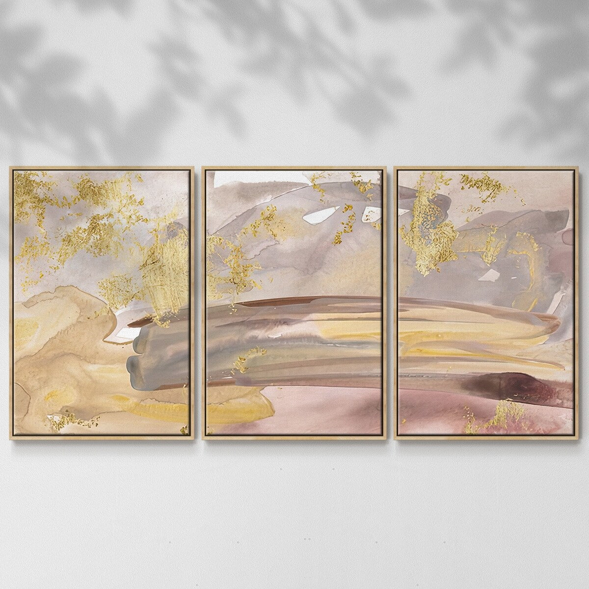 Shadows of Dawn III - Multi Piece Framed Canvas