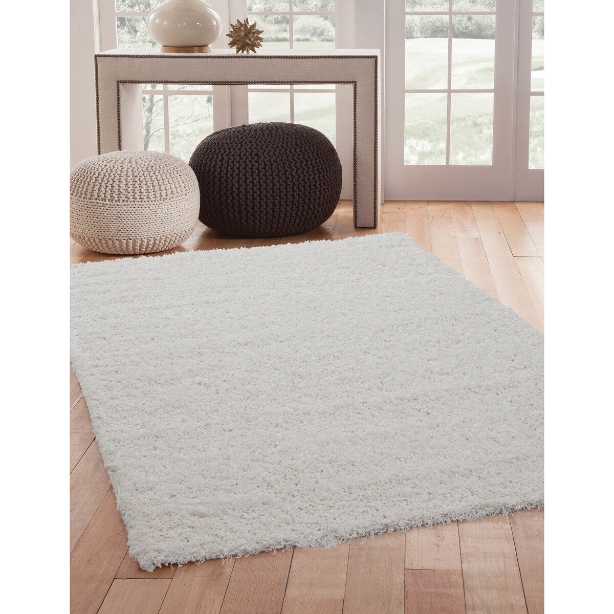 Shag Area Rug 5x8, Plush Yarns, 100% Olefin, Ultra Plush Pile, Provide Maximum Comfort Underfoot. - 5' x 8'