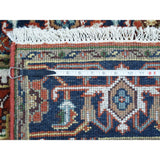 Shahbanu Rugs 100 Percent Wool Hand-Knotted Red Heriz Oriental Rug (4'0" x 6'0") - 4'0" x 6'0"