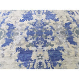 Shahbanu Rugs Abstract Design Wool And Silk Hand-Knotted Modern Rug (9'0" x 12'1") - 9'0" x 12'1"