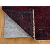 Shahbanu Rugs Afghan Khamyab Silky Wool XL Runner Hand-Knotted Oriental Rug (2'6" x 30'10") - 2'6" x 30'10"