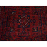 Shahbanu Rugs Afghan Khamyab Silky Wool XL Runner Hand-Knotted Oriental Rug (2'6" x 30'10") - 2'6" x 30'10"