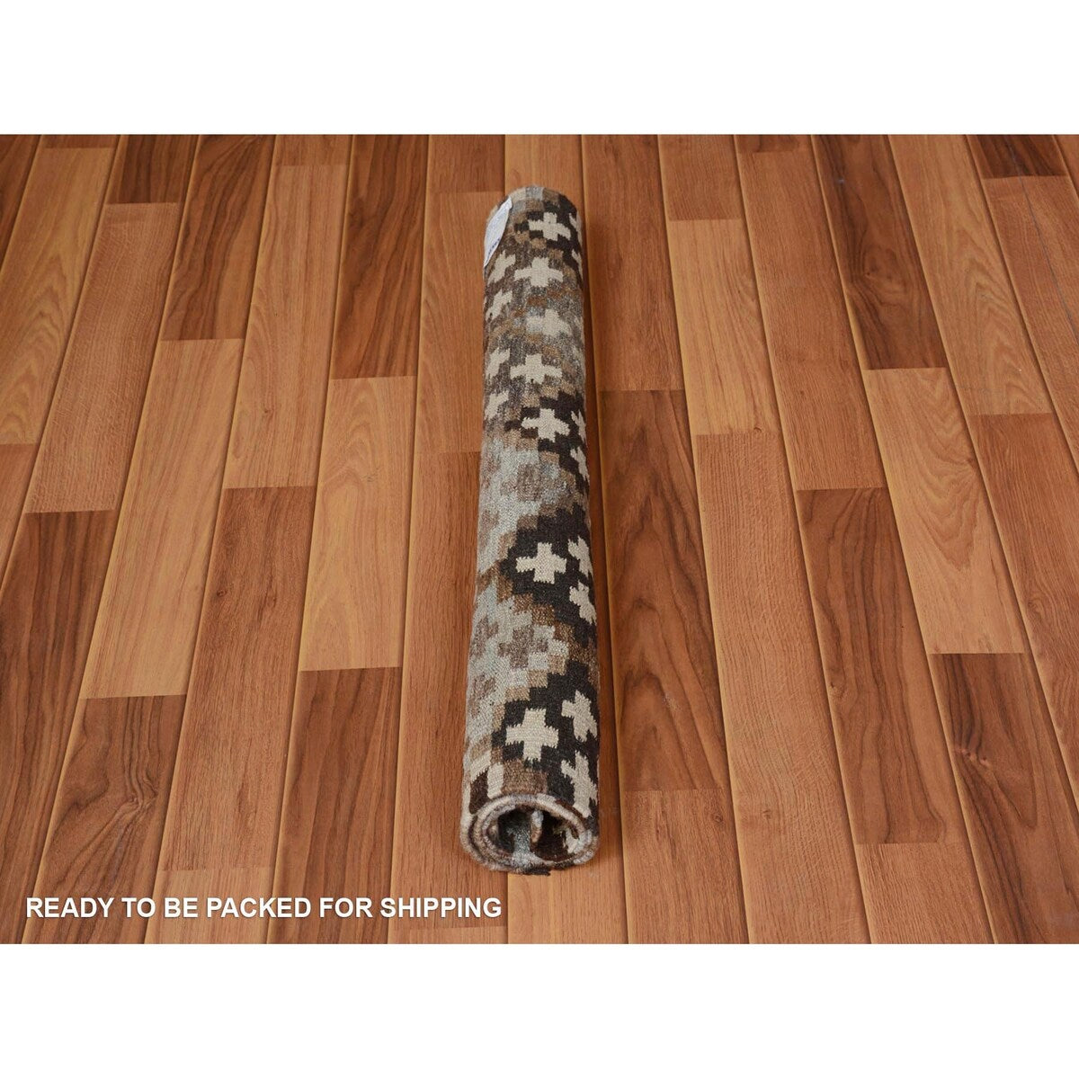 Shahbanu Rugs Afghan Reversible Kilim Vegetable Dyes Pure Wool Hand Woven Oriental Rug (2'10" x 3'9") - 2'10" x 3'9"