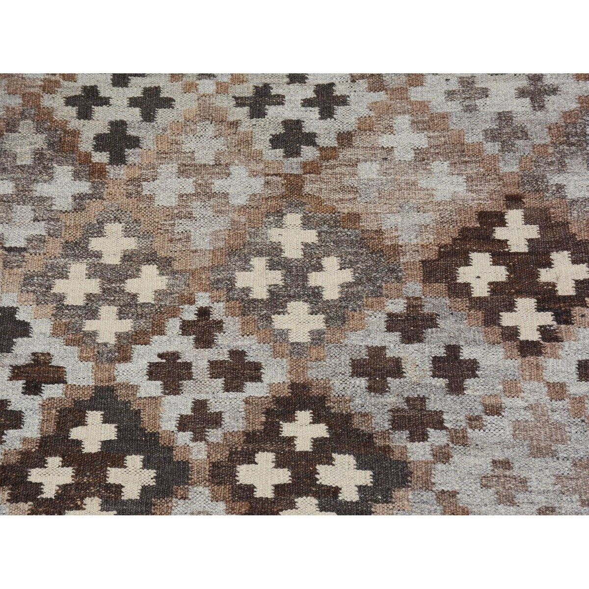 Shahbanu Rugs Afghan Reversible Kilim Vegetable Dyes Pure Wool Hand Woven Oriental Rug (2'10" x 3'9") - 2'10" x 3'9"