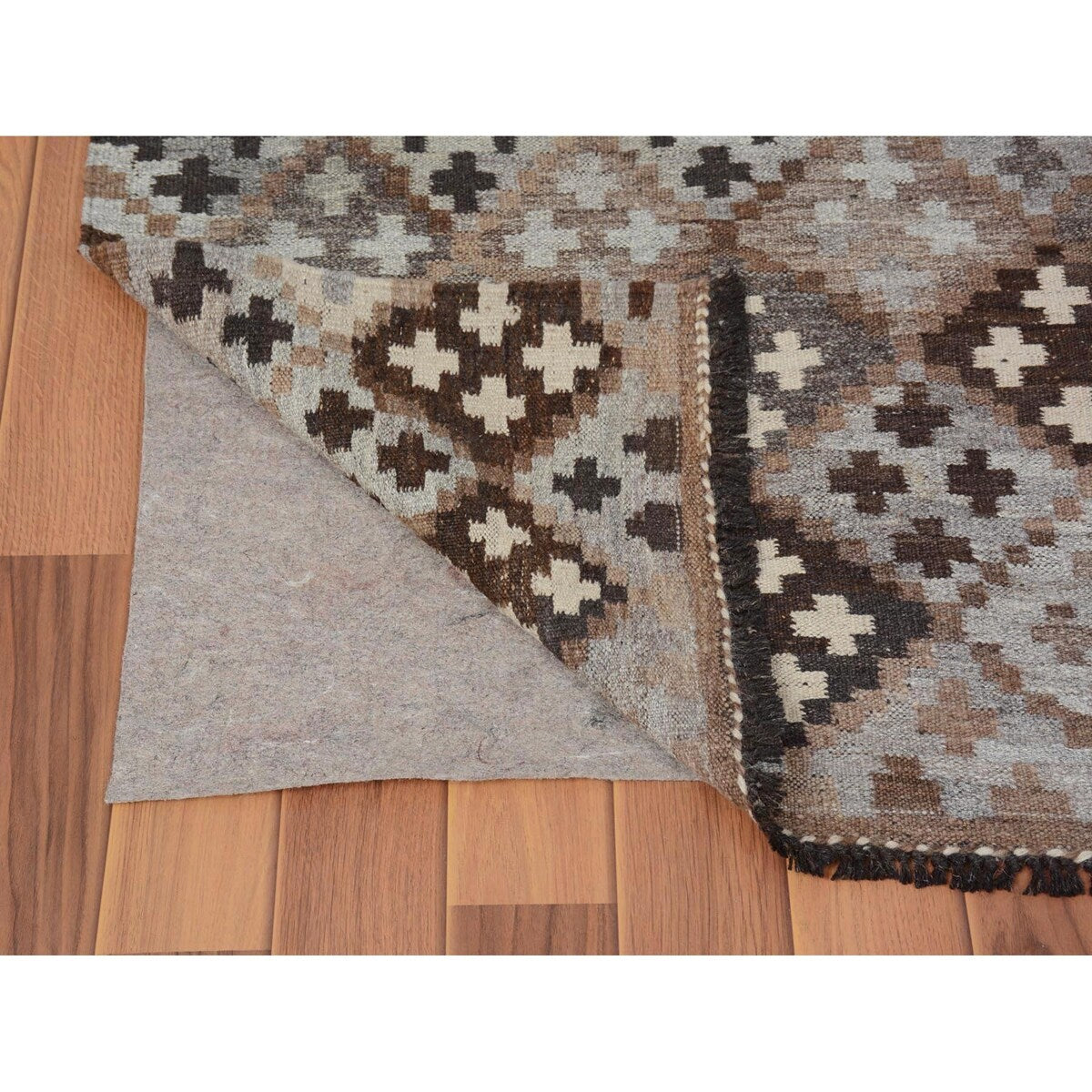 Shahbanu Rugs Afghan Reversible Kilim Vegetable Dyes Pure Wool Hand Woven Oriental Rug (2'10" x 3'9") - 2'10" x 3'9"