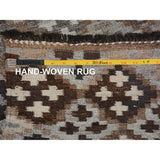 Shahbanu Rugs Afghan Reversible Kilim Vegetable Dyes Pure Wool Hand Woven Oriental Rug (2'10" x 3'9") - 2'10" x 3'9"