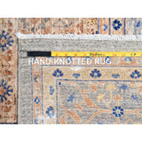 Shahbanu Rugs Almond Brown 14th Century Mamluk Dynasty Pattern 200 KPSI Vegetable Dyes Soft Wool Hand Knotted Rug (9'10"x13'10")
