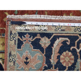 Shahbanu Rugs Antiqued Heriz Re Creation Pure Wool Hand knotted Oriental Rug (5'0" x 7'4") - 5'0" x 7'4"