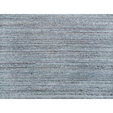 Shahbanu Rugs Arsenic Gray, Hand Loomed, Modern Striae Design, Soft Pile Wool, Oriental Rug (8'1" x 10'0") - 8'1" x 10'0"