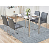 Shahbanu Rugs Arsenic Gray, Hand Loomed, Modern Striae Design, Soft Pile Wool, Oriental Rug (8'1" x 10'0") - 8'1" x 10'0"