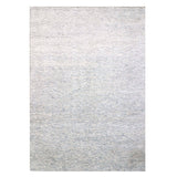 Shahbanu Rugs Blue-Gray, Hand Knotted Undyed Natural Wool Salt and Pepper Design, Thick and Plush, Oriental Rug (10'0" x 14'2")