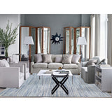 Shahbanu Rugs Blue Variegated Design Hand Loomed Pure Wool Modern Square Oriental Ru (12'0" x 12'0") - 12'0" x 12'0"