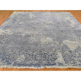 Shahbanu Rugs Broken Persian Design with Pure Silk Hand-Knotted Oriental Rug (9'0" x 12'0") - 9'0" x 12'0"