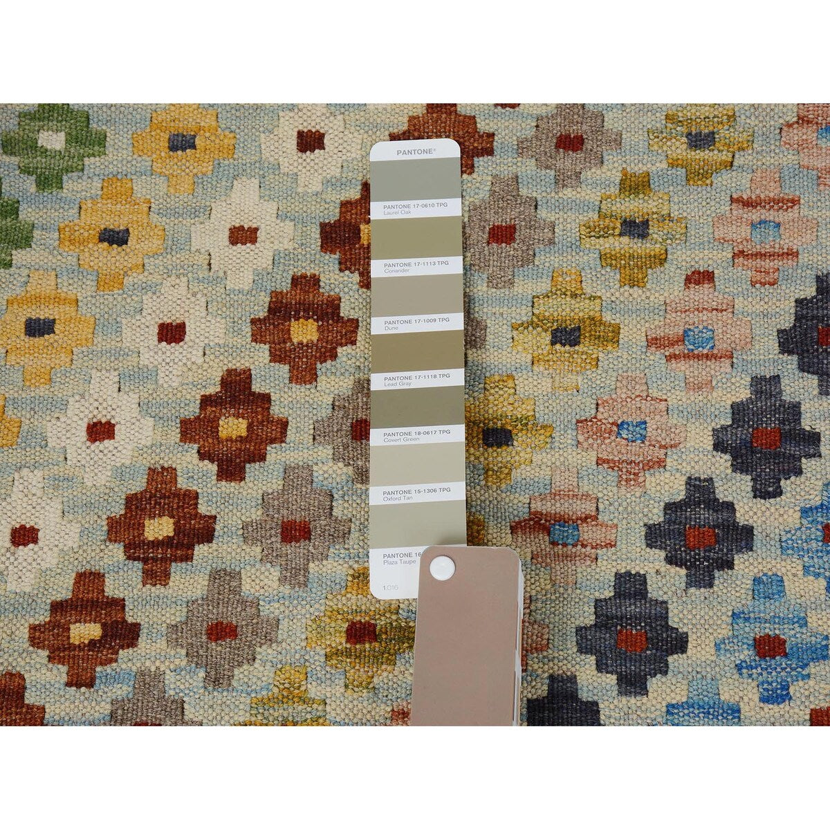 Shahbanu Rugs Colorful Afghan Reversible Kilim Vegetable Dyes Pure Wool Hand Woven Oriental Rug (3'5" x 6'4") - 3'5" x 6'4"