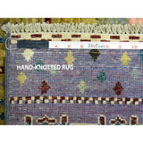 Shahbanu Rugs Colorful Kashkuli Gabbeh Pure Wool Hand-Knotted Oriental Rug (6'0" x 9'2") - 6'0" x 9'2"