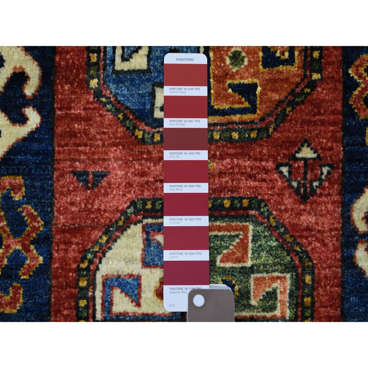 Shahbanu Rugs Coral Red Turkeman Ersari with Elephant Feet Design, Natural Dyes, Hand Knotted, Pure Wool Oriental Rug (2'x3')