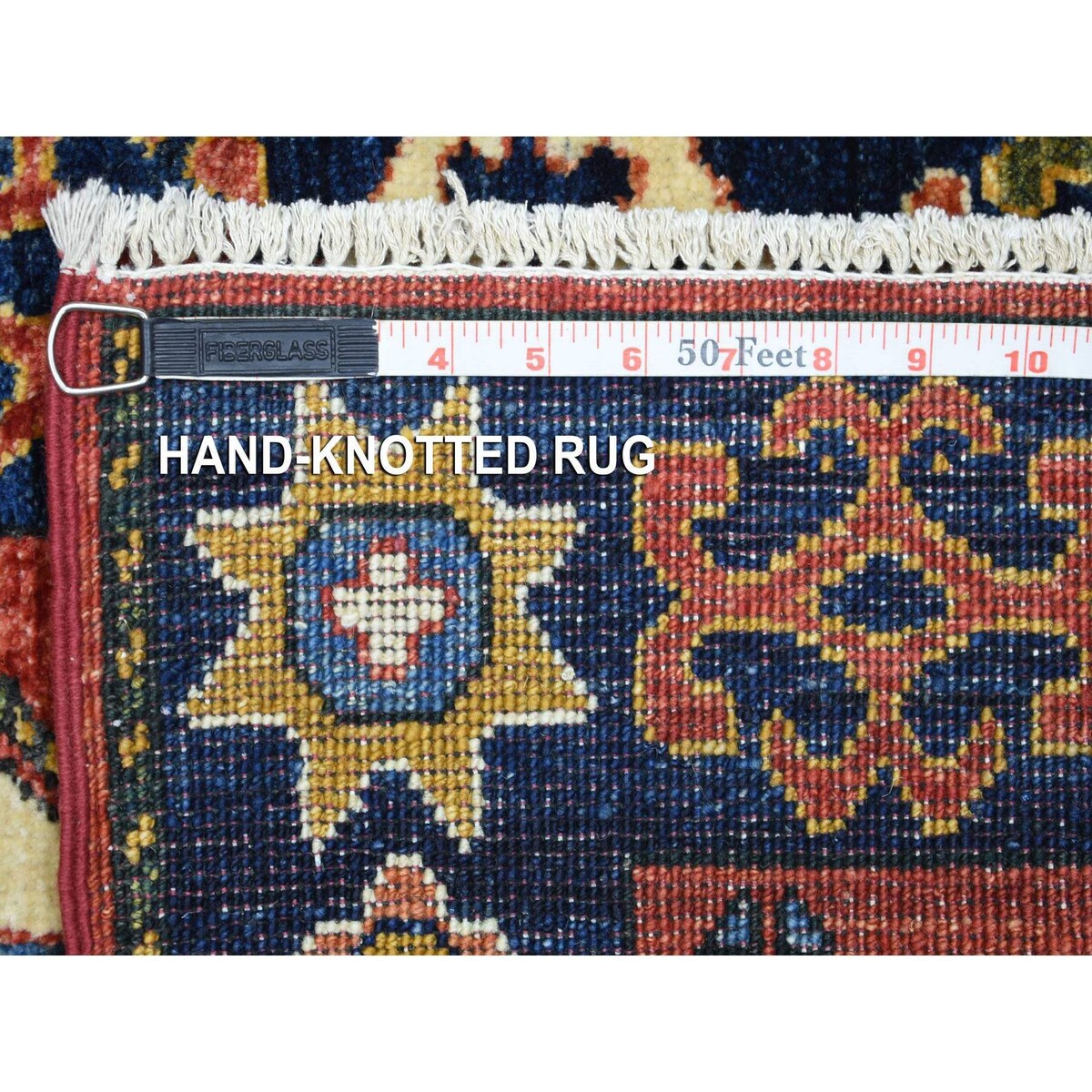 Shahbanu Rugs Coral Red Turkeman Ersari with Elephant Feet Design, Natural Dyes, Hand Knotted, Pure Wool Oriental Rug (2'x3')