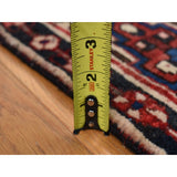 Shahbanu Rugs Crimson Red, Baktiarjoon Block Garden Design, Hand Knotted, Pure Wool, Oriental Rug (5'1"x10') - 5'1" x 10'