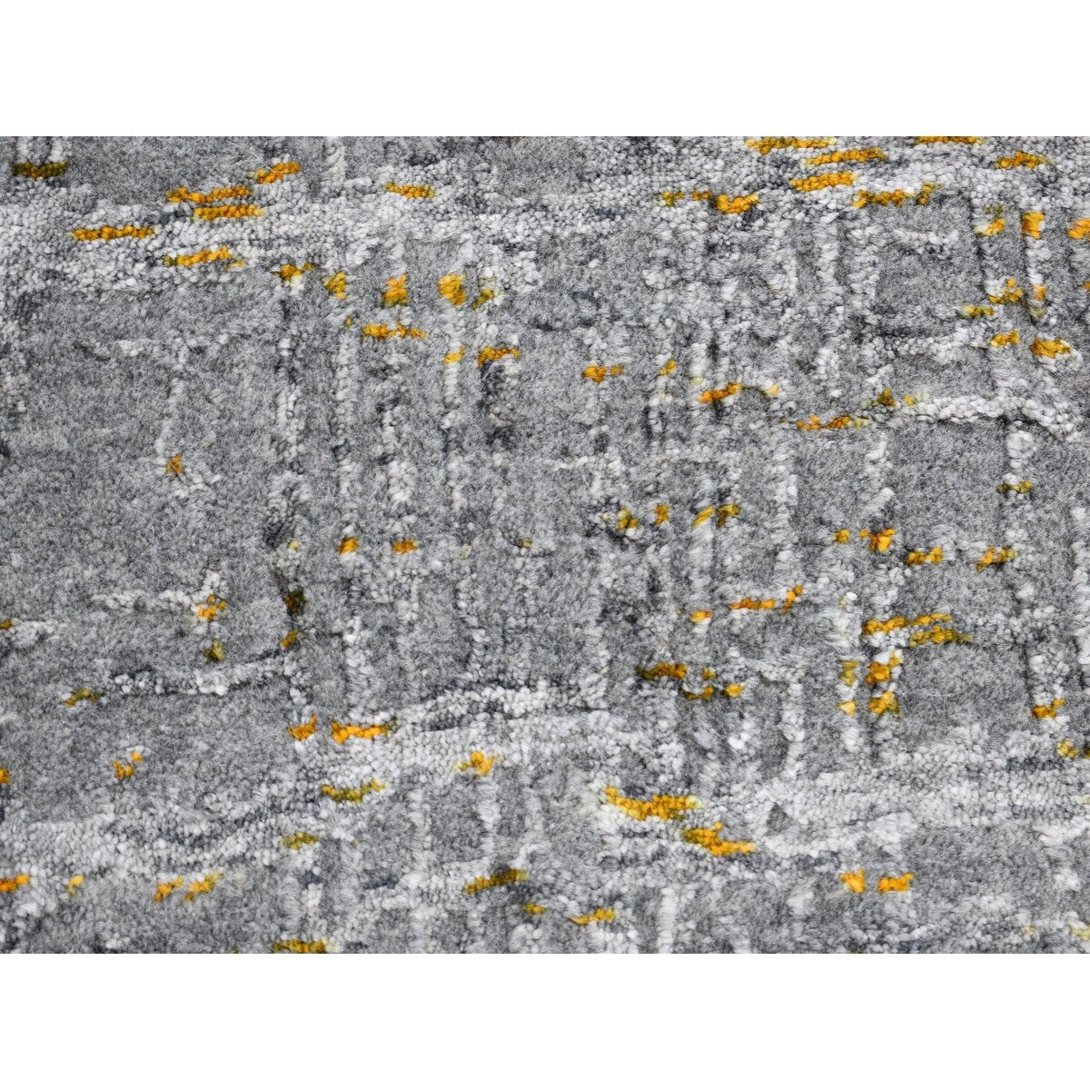 Shahbanu Rugs Fine jacquard Hand Loomed Modern Wool and Art Silk Oriental Rug (6'0" x 8'10") - 6'0" x 8'10"