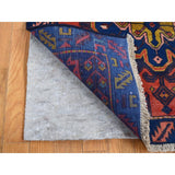 Shahbanu Rugs Fire Brick Red Vintage Persian Viss Full Pile Excellent Condition Pure Wool Hand Knotted Runner Rug (3'3"x9'6")