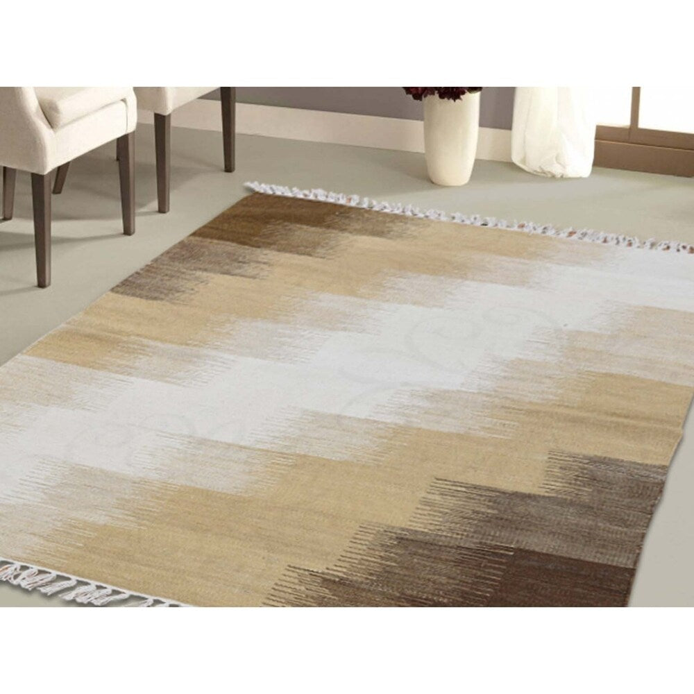 Shahbanu Rugs Flat Weave Durie Kilim 100 Percent Wool Hand Woven Oriental Rug (3'0" x 5'0") - 3'0" x 5'0"