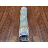 Shahbanu Rugs Gray Fusion Kazak Natural Wool Hand Knotted Oriental Rug (2'1" x 3'0") - 2'1" x 3'0"