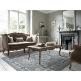 Shahbanu Rugs Gray Vintage Look Kazak Geometric Design Pure Wool Hand Knotted Oriental Rug (10'0" x 14'1") - 10'0" x 14'1"