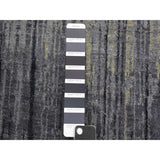 Shahbanu Rugs Gray and Blue, Modern Ombre Design Densely Woven, Pure Wool Hand Knotted, Oriental Rug (4'0" x 6'0") - 4'0" x 6'0"