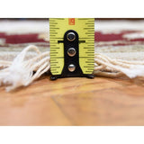 Shahbanu Rugs Half Wool and Half Silk Round Rajasthan Hand-Knotted Oriental Rug (6'0" x 6'0") - 6'0" x 6'0"