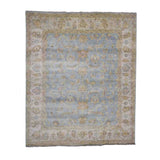Shahbanu Rugs Hand Knotted 100 Percent Wool Oushak Oriental Rug (8'1" x 9'9") - 8'1" x 9'9"