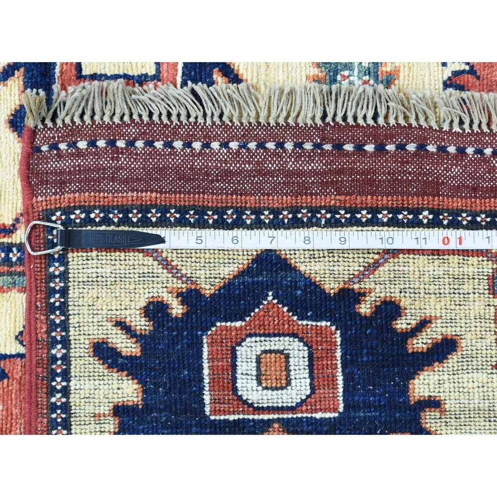 Shahbanu Rugs Hand Knotted Afghan Ersari Pure Wool Oriental Rug (3'5" x 5'0") - 3'5" x 5'0"