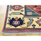 Shahbanu Rugs Hand Knotted Afghan Ersari Pure Wool Oriental Rug (3'5" x 5'0") - 3'5" x 5'0"