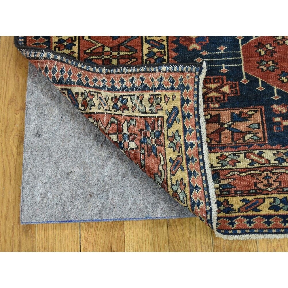 Shahbanu Rugs Hand-Knotted Antique Persian Karajeh Pure Wool Oriental Rug - 4'8" x 6'1"