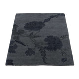 Shahbanu Rugs Hand Knotted Modern Wool And Silk Floral Design Nepali Rug (2'0" x 3'0") - 2'0" x 3'0"